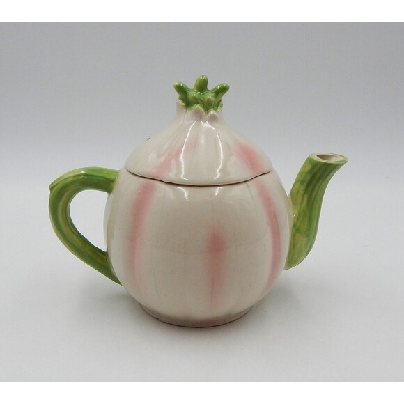 Vintage Holt Howard Angry Garlic Teapot Anthropomorphic Hand-Painted Japan - Picture 3 of 10